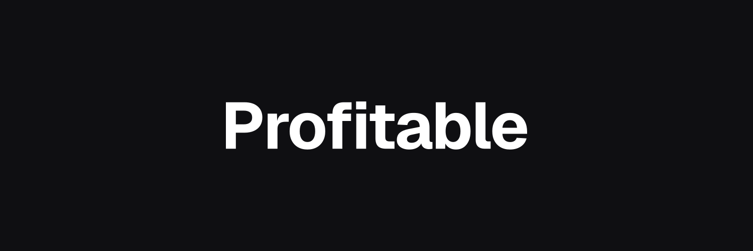 Profitable x header banner